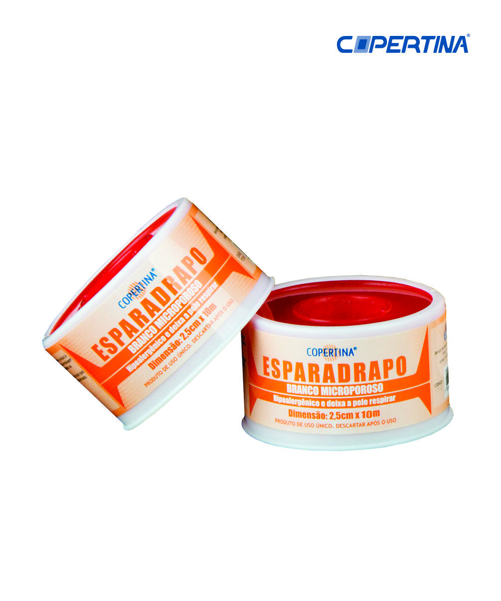 Fita microporosa branca 2,5cm x 10m